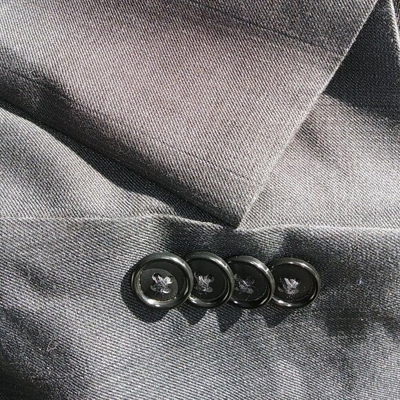 Sean John Blazer Suit Jacket Gray 42R - 2 Button Closure - Picture 11 of 16